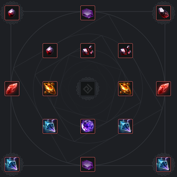 Set de cristaux PvP