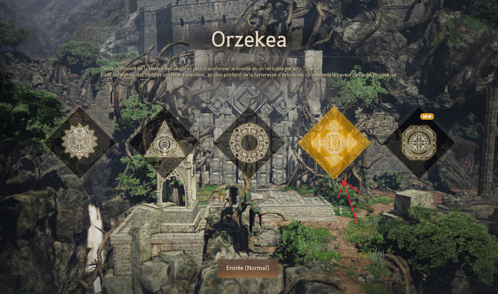 Accès à Orzekea, étape 2