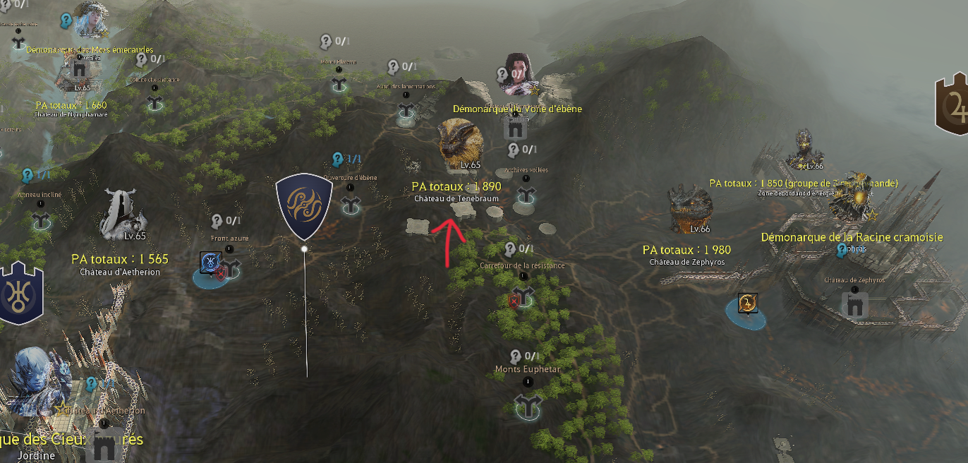 Localisation du Château de Tenebraum